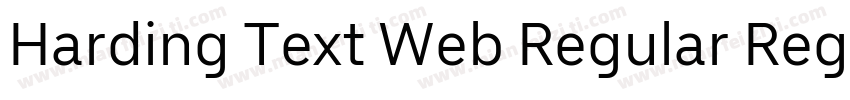 Harding Text Web Regular Regular字体转换